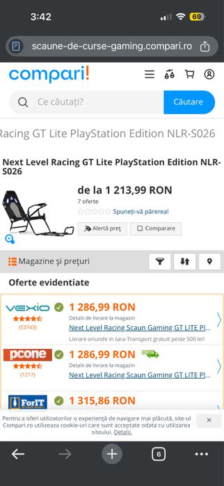 Vând Playseat Fullbox