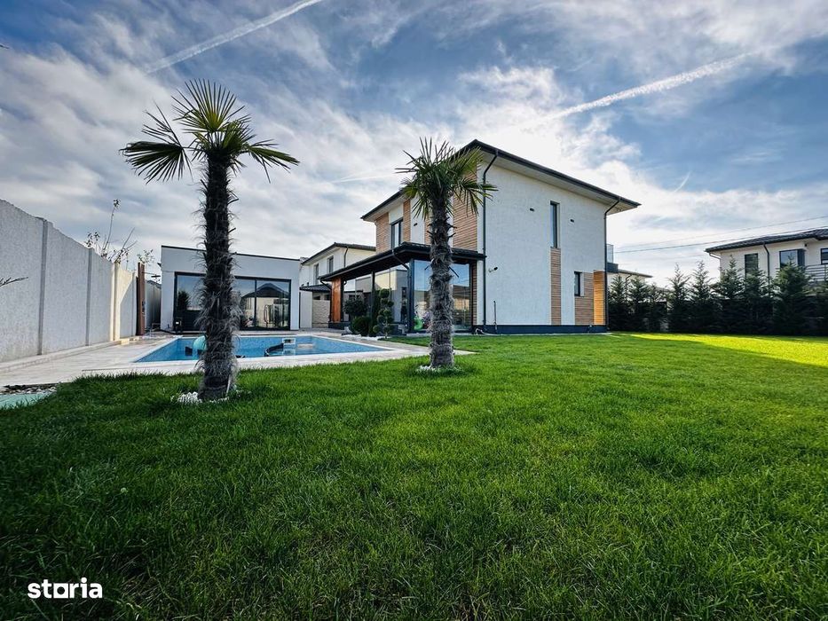 Casă de vânzare nouă 5 Camere P+1- individuală, Berceni Ilfov – 400 mp