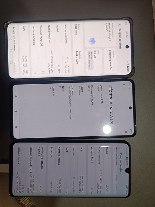 Vând telefoanele din poze