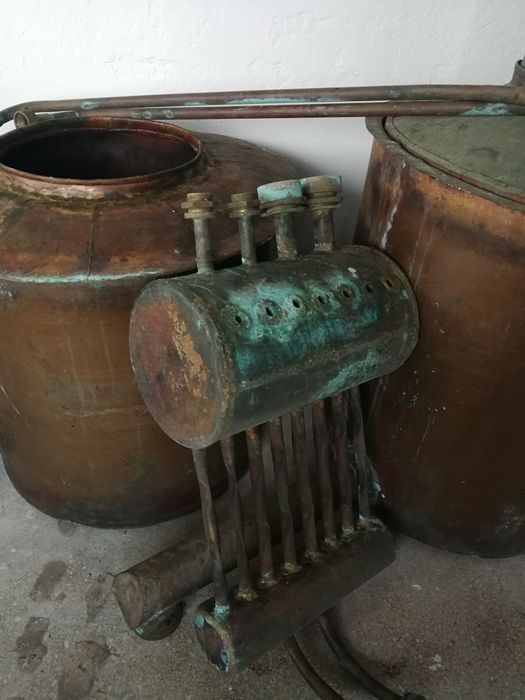 Cazan de țuică din cupru alimentar Capacitate 220 litri