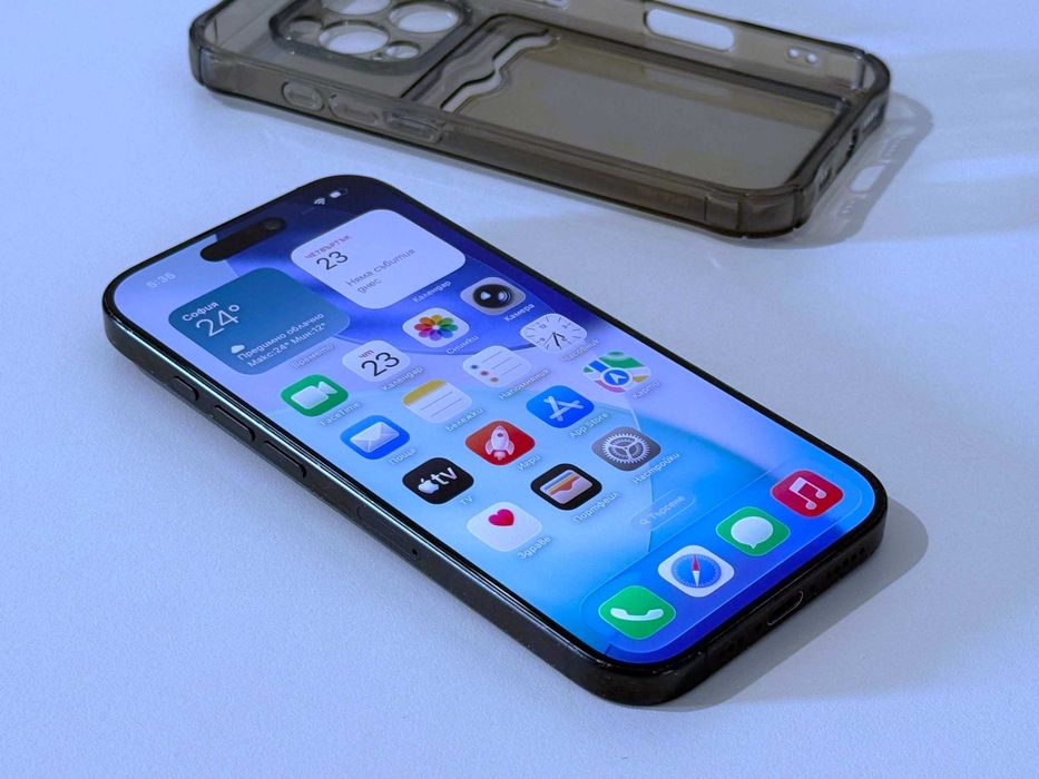 Бартер! iPhone 16 Pro 256GB Black Titanium (Черен) MDM Акаунт - 89% Батерия.