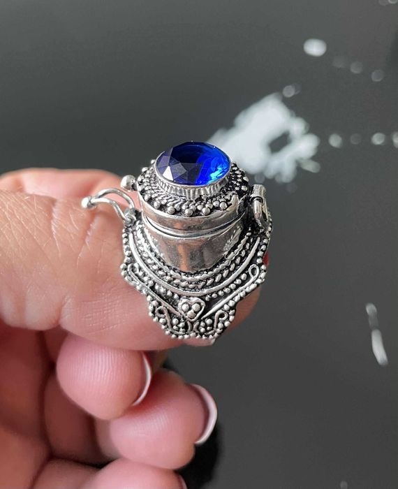 Inel Argint 925 cu Piatra Semipretioasa Tanzanit cu Cutiuta