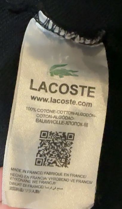 Кофта Lacoste чёрная оригинал