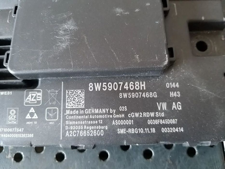 Modul can gateway 2.0 tdi audi a4 b9 8w 8w5907468h 8w5907468g a2c76652600