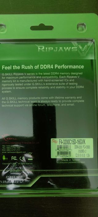memorie g.skill ddr4 3200 cl15 16gb
