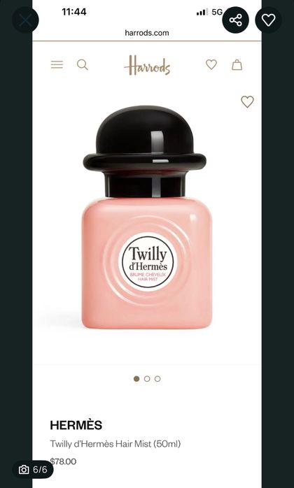 Нов свеж парфюм Betti Barclay и Hermes Twilly Hair mist 50 ml парфюм за коса оригинален