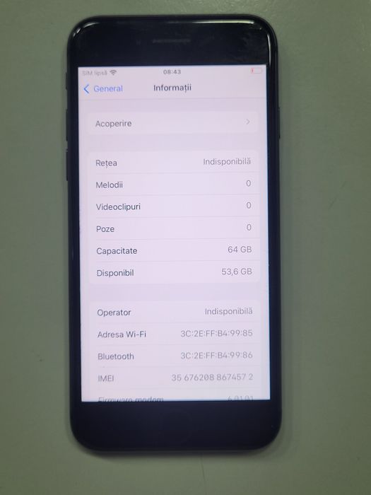 Iphone 8 Black Impecabil ca Nou Poze Reale