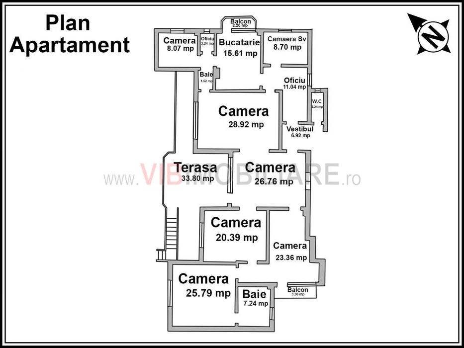 UNIRII-MIRCEA VODA, apartament in vila interbelica, 6 camere, 190 mp