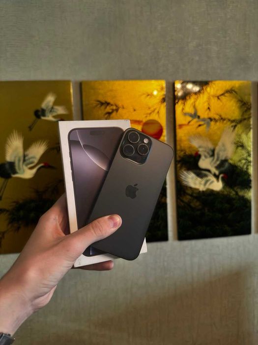 Iphone 16 Pro Max Black Titanium 100% 256гб Около Идеал