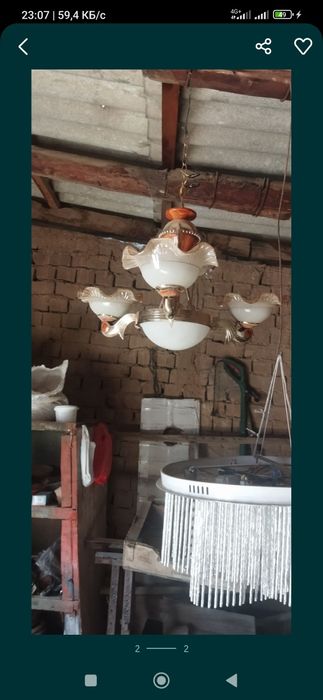 Люстра сатылад екеуі 7мың срочно