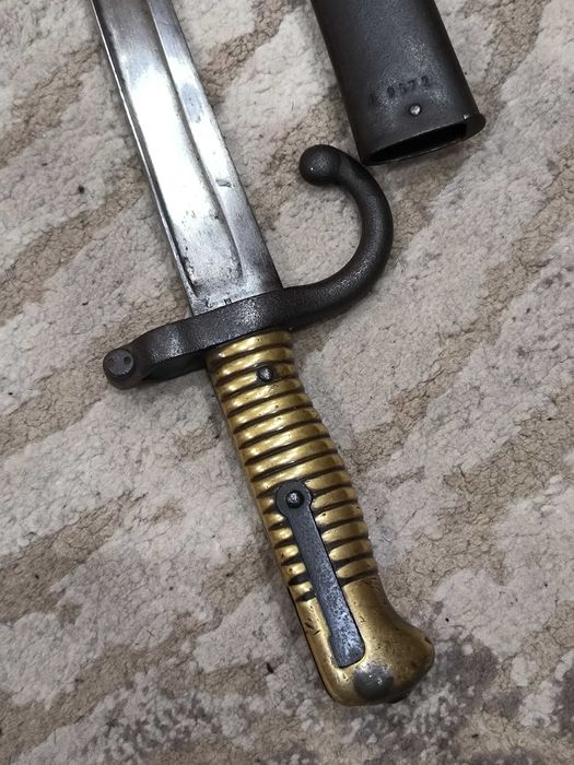 Френски щик нож байонет Шаспо Chassepot M1866 еднакви номера