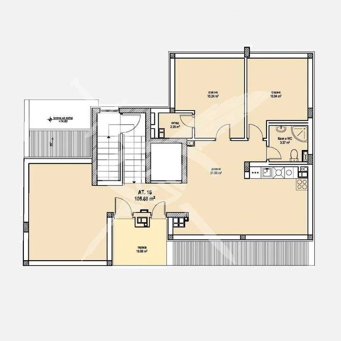 Продава се Тристаен апартамент в София, Център - 131 кв.м за 2112 €/кв.м - Снимка #3