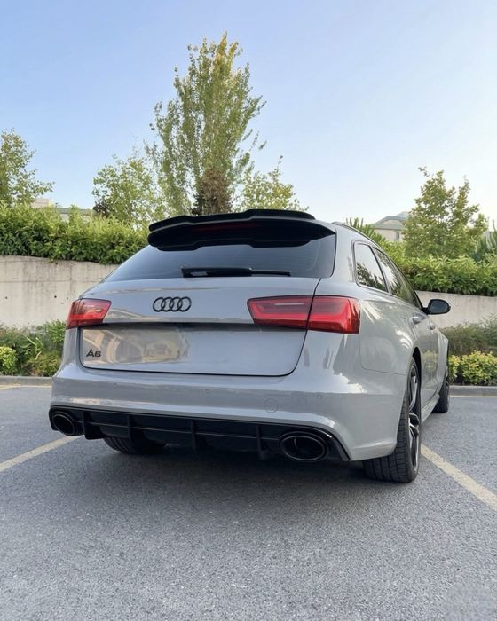 Дифузьор с ауспухови накрайници стил RS6 Audi A6 S-Line/S6 Sedan/Avant 2015-2018