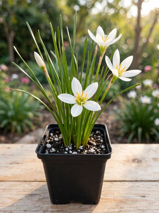 Бял зефирантес (Zephyranthes candida) - Дъждовна лилия