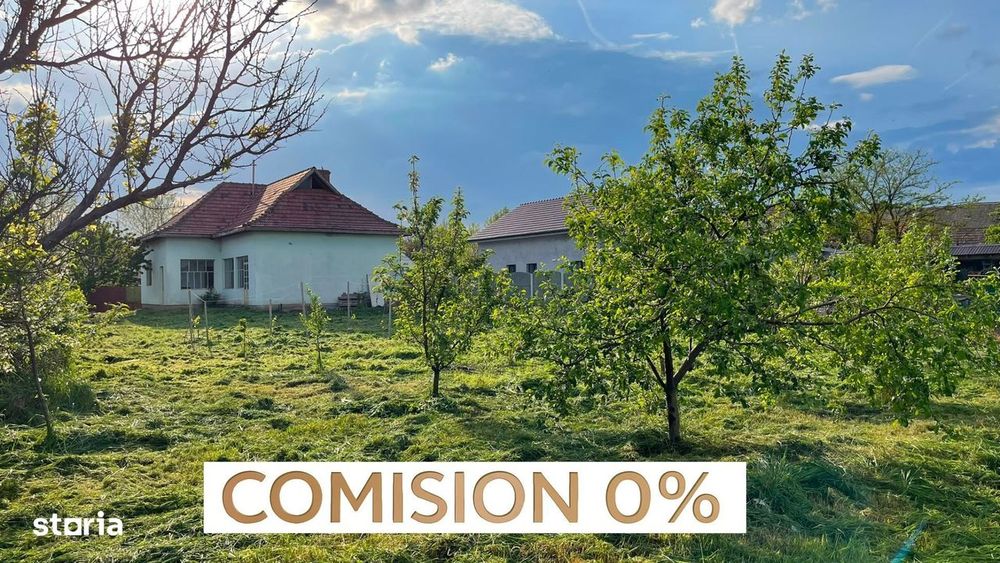 COMISION 0 | Casă cu teren 2.850 mp | Utilități trase | Tomnatic