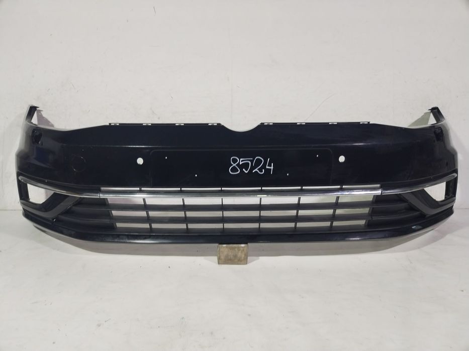 Bara fata VW Golf 7 VII, facelift, 2017, 2018, 2019, 2020, cod origine OE 5G0807221FL, cu gauri pentru spalatori faruri si senzori de parcare (6).