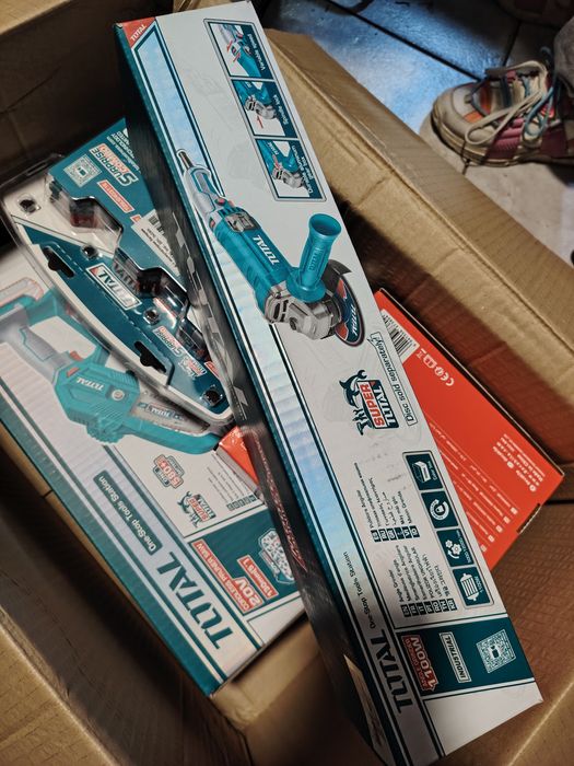 Ъглошлайф TOTAL Industrial, 1100 W, 5000 - 12000 об/мин, Ф 125 мм