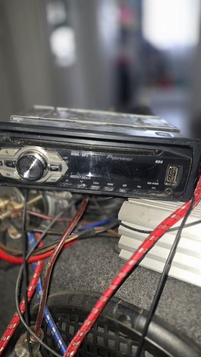 Vânt subwoofer pioneer + Casetofon   pioneer cu usb