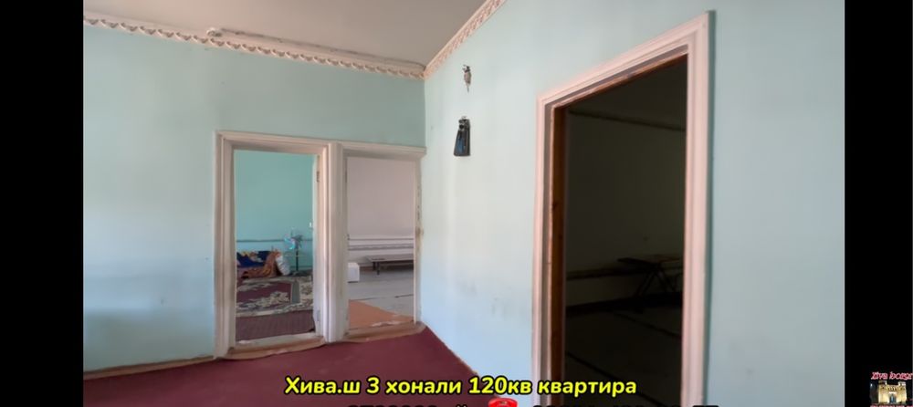 3 xonali kvartira sotiladi 120kv