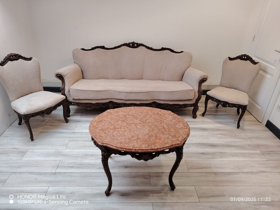 Vând canapea , vintige, baroc, lemn nuc