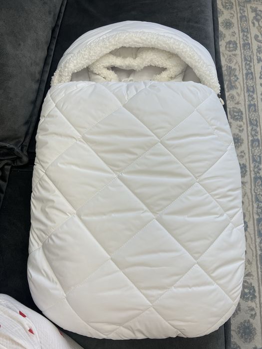 Конверт с комбинезоном комплект белый