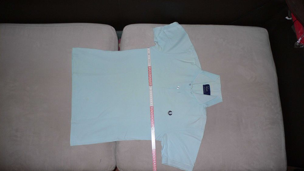 НОВ: BOSS поло фланелка д.ръкав.S(46).Бял.Други: ArmaniJeans;FredPerry