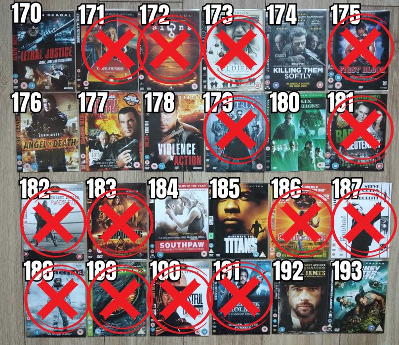 Екшън Филми DVD's Оригинални Дискове на Английски Език 5 лв/бр Movie