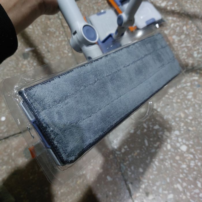 Швабра-окномойка плоская, микрофибра, резина, 148х30 см