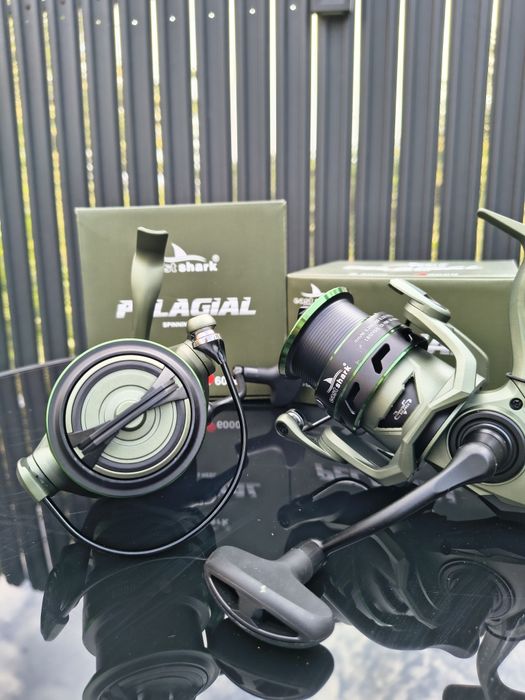 Set 2 Mulinete FL Feeder Eastshark 6000 5+1 Rulmenti New 2025