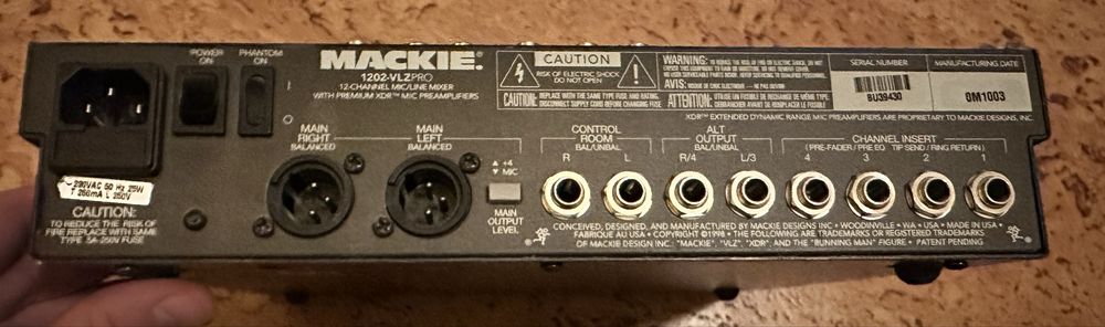 Mixer audio profesional Mackie 1202 VLZ PRO