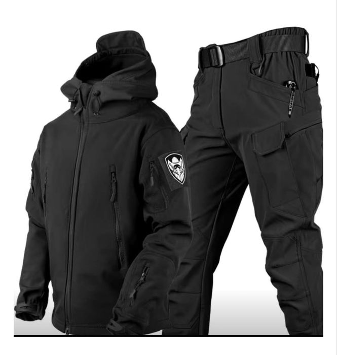 Виндстоппер осень спецодежда черный тактический