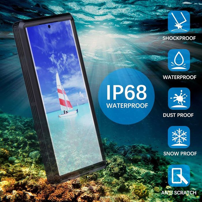 Husa subacvatica IP68 Samsung S24+/S23 Ultra/S23/S22 Ultra - NEGRU