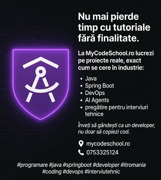 Meditații Programare | Java, Spring Boot, DevOps, AI | Pregătire Interviuri IT