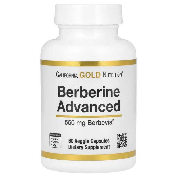 California Gold Berberine Berberin Берберин 550 mg, 60 Caps
