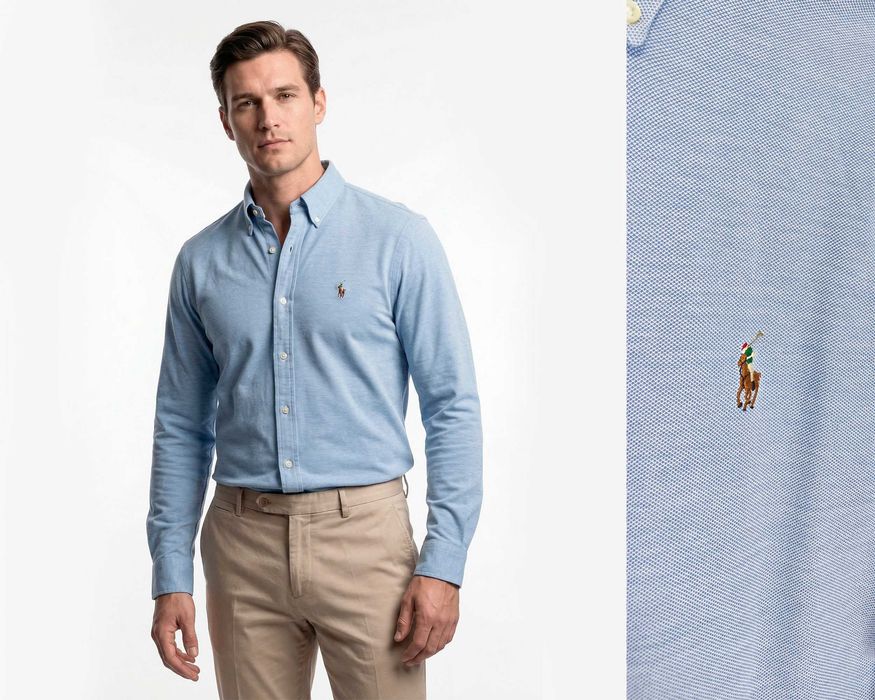 Ralph Lauren Oxford Knit Оригинална мъжка риза размер S