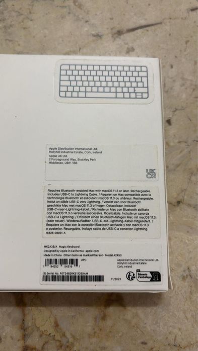 Apple magic keyboard nou sigilat layout british international