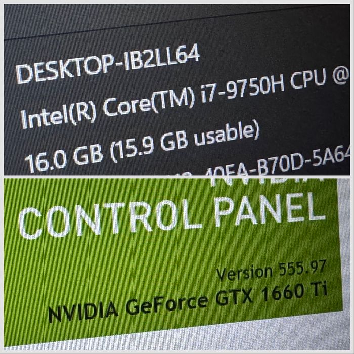 15.6 IPS 120hz /GTX 1660Ti 6GB/ i7 / 16GB /512ssd/Asus ROG STRiX / RGB