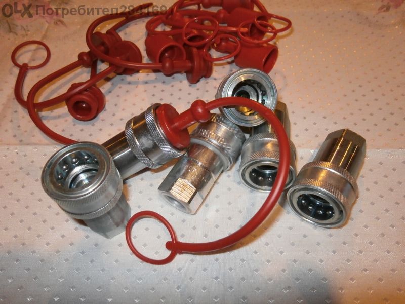 Внос от Германия - бързи връзки за хидравлични маркучи.