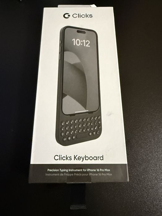 Clicks Keyboard Case for iPhone 16 Pro Max - Husa Tastatura Ergonomica