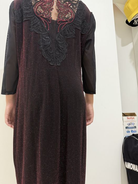 Турецкое вечернее платье с накидкой