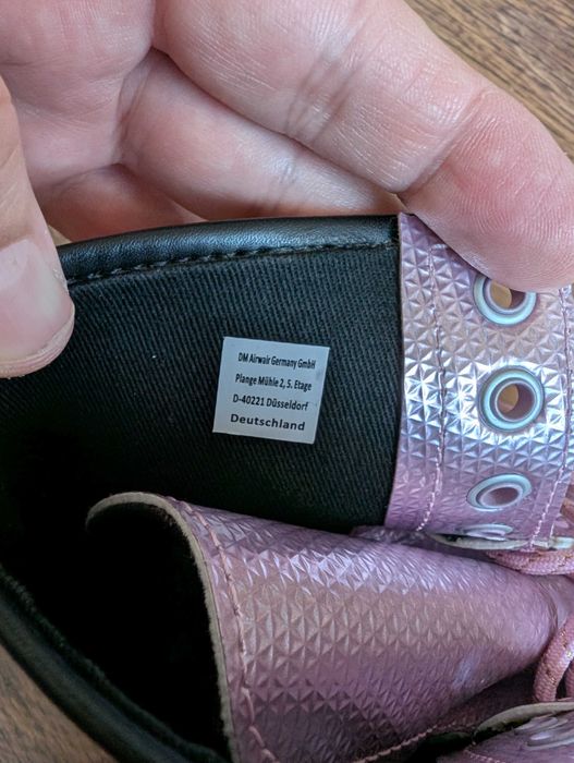 Кубинки Dr. Martens 1460 Pink Lavender VEGAN boots