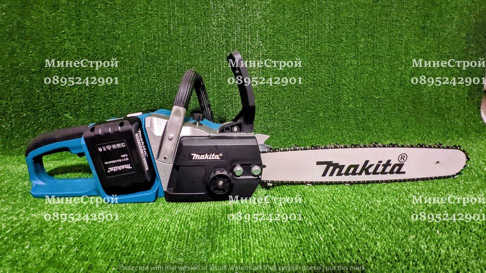 Акумулаторна Резачка за Дърва 36V MAKITA Верижен трион Макита 40см.