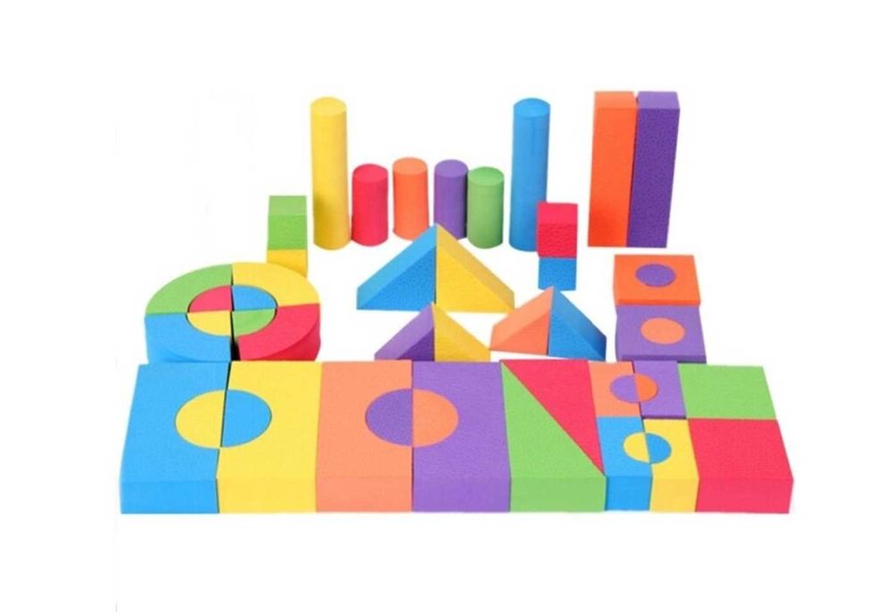 Намаления! Мек Пъзел Строител от EVA плътен и мек за най-малките