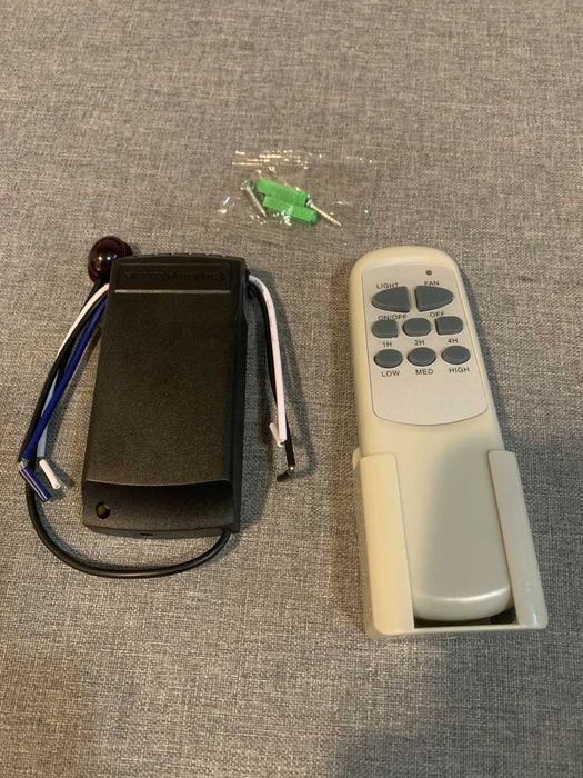 Универсално дистанционно за таванен вентилатор, с приемник, таймер