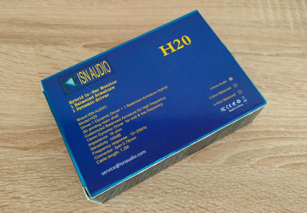 IEM слушалки ISN Audio H20 + кабел ISN C8