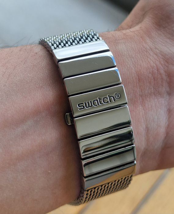 Limited Swiss Swatch SISTEM KAKI YIS407GB Automatic Watch Green Stainl