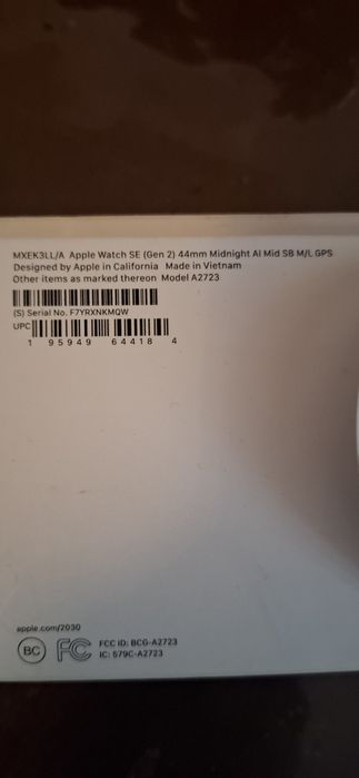 Продаю Apple Watch SE 2 44mm ёмкость 100% за 2млн!