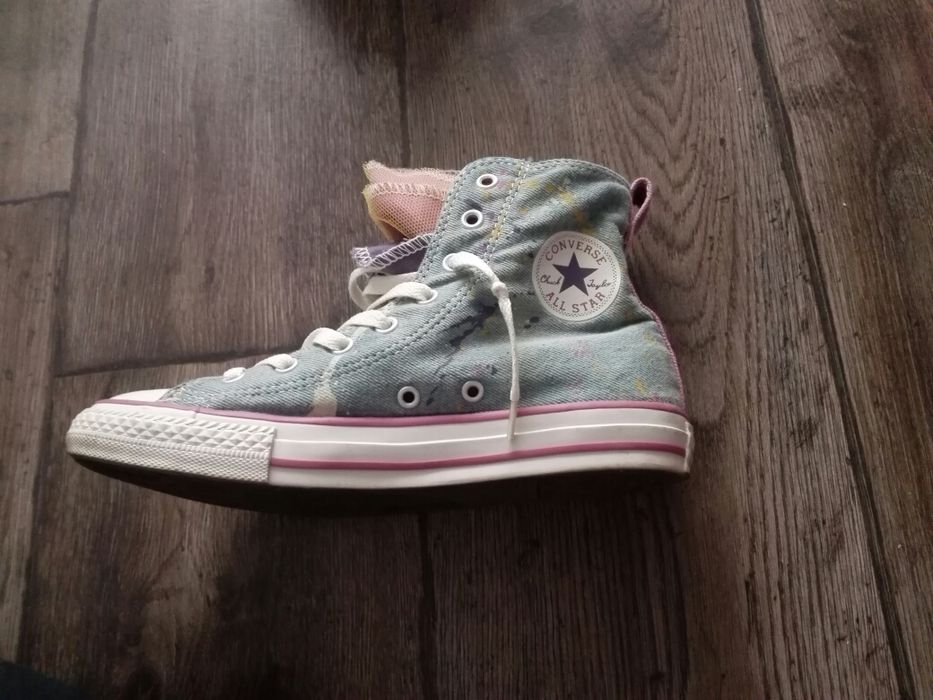 Кецове Converse дънкови с тюл