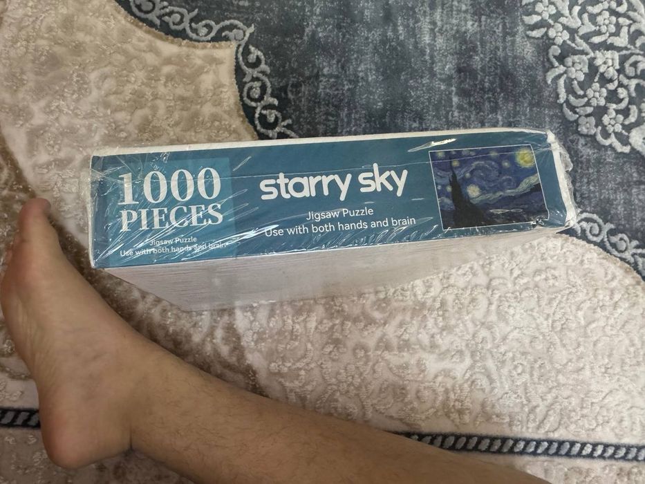 Пазл Звёздная ночь на 1000 элементов. Картина от Ван гога.