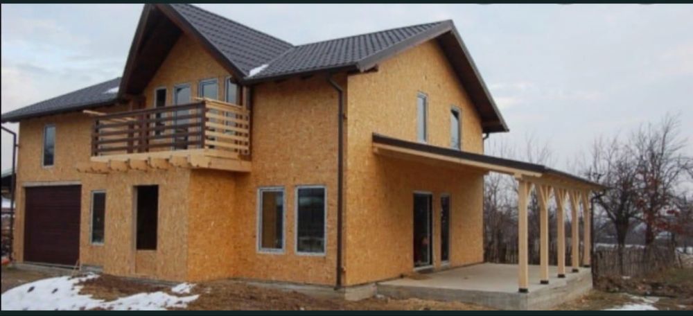 Casa modulara pe structura metalica si panau sandwchi